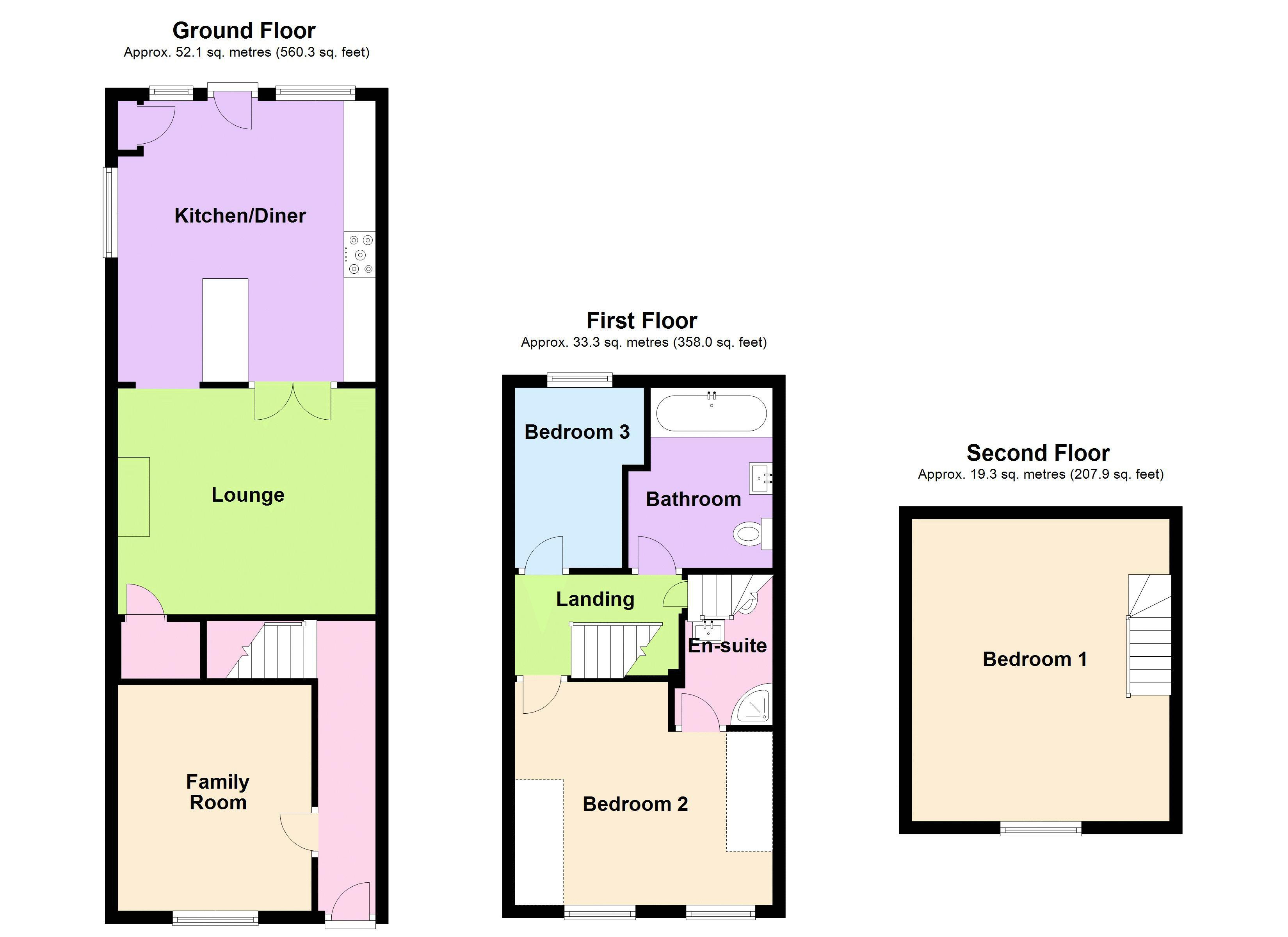 Wyke Road, Trowbridge BA14, 3 bedroom terraced house for sale