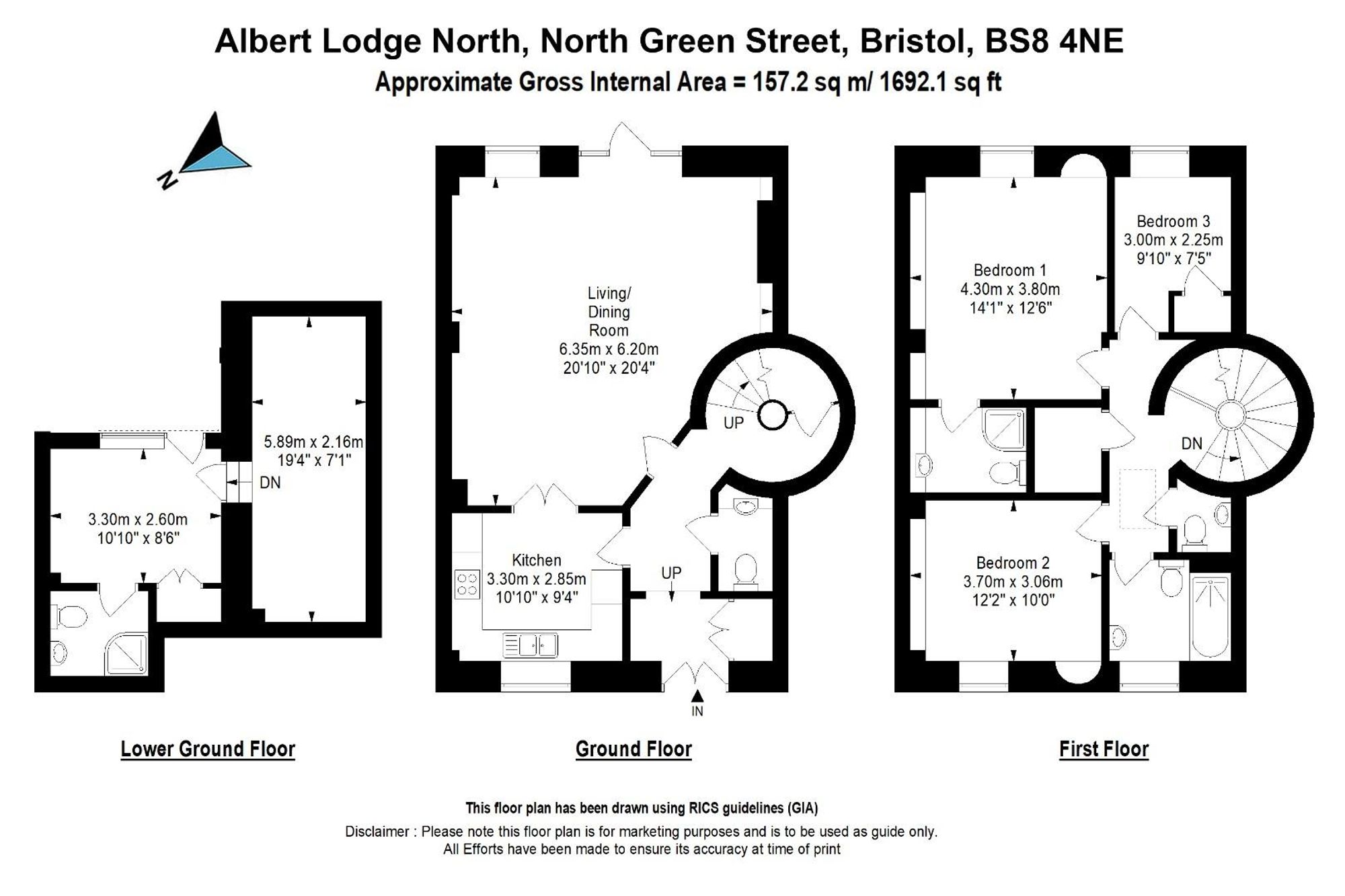 Albert Hall North North Green Street, Bristol floorplan