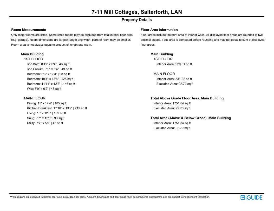 7-11, Mill Cottages, Barnoldswick floorplan