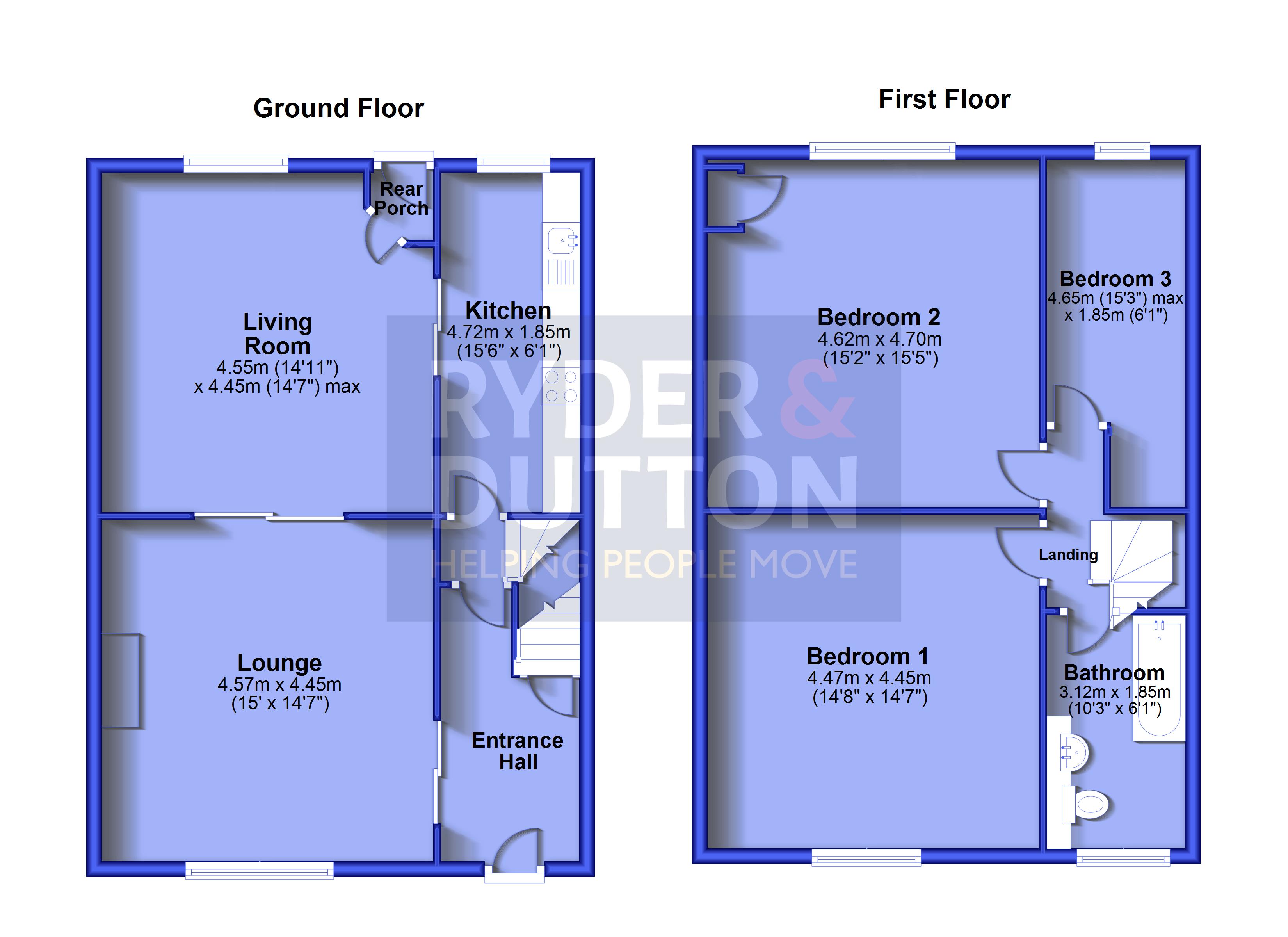 54, Cutler Lane, Bacup floorplan
