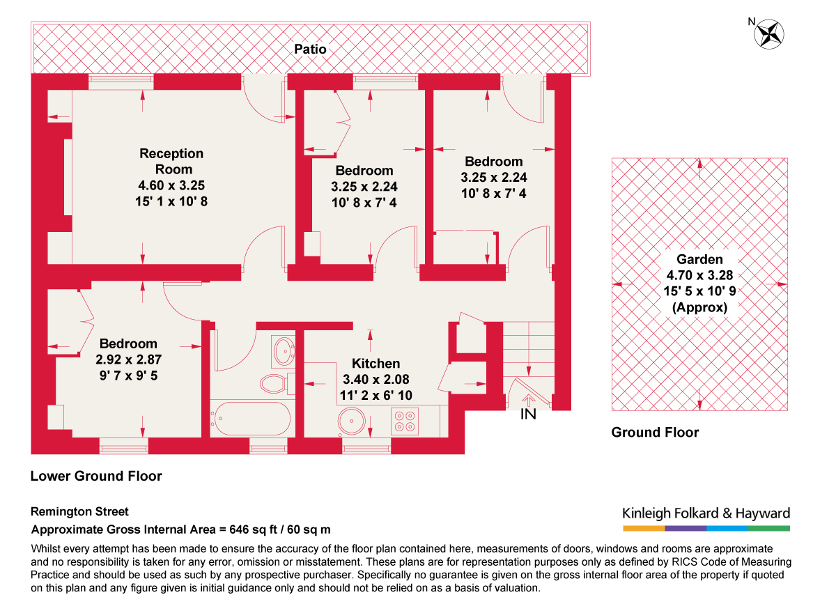 Flat A, 7, Remington Street, London floorplan