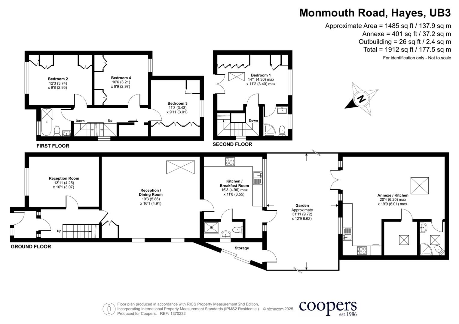 62, Monmouth Road, Hayes floorplan