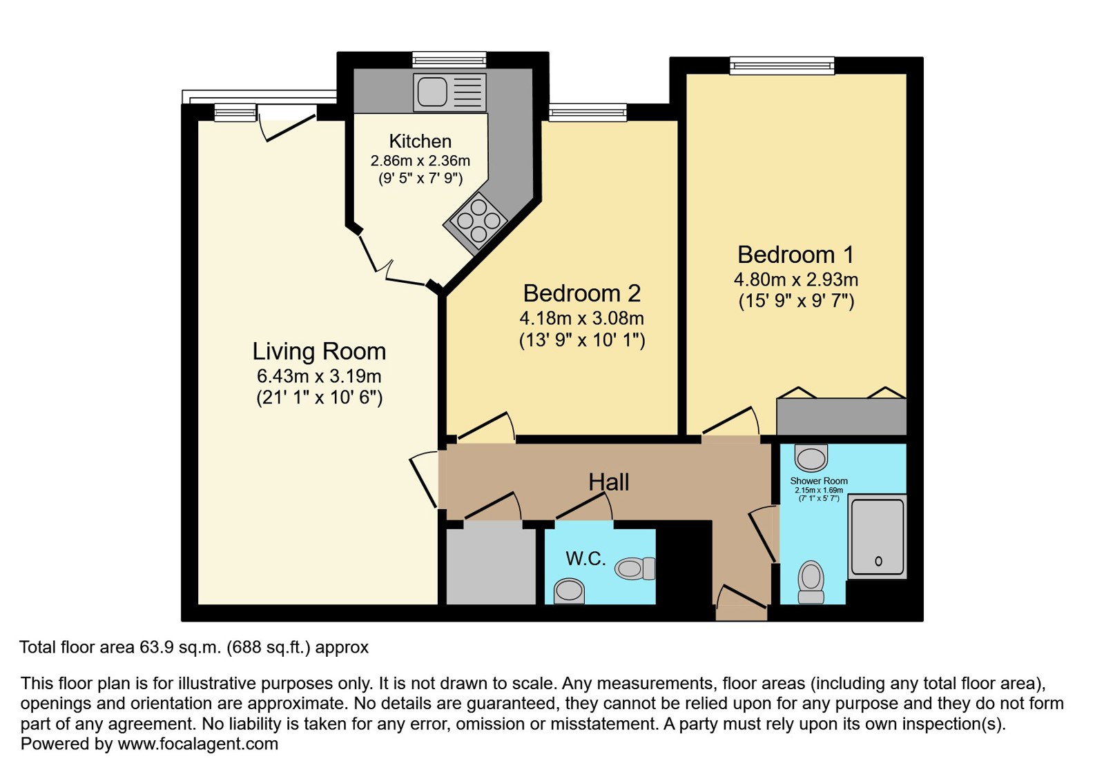 31, Tembani Court, Paignton floorplan