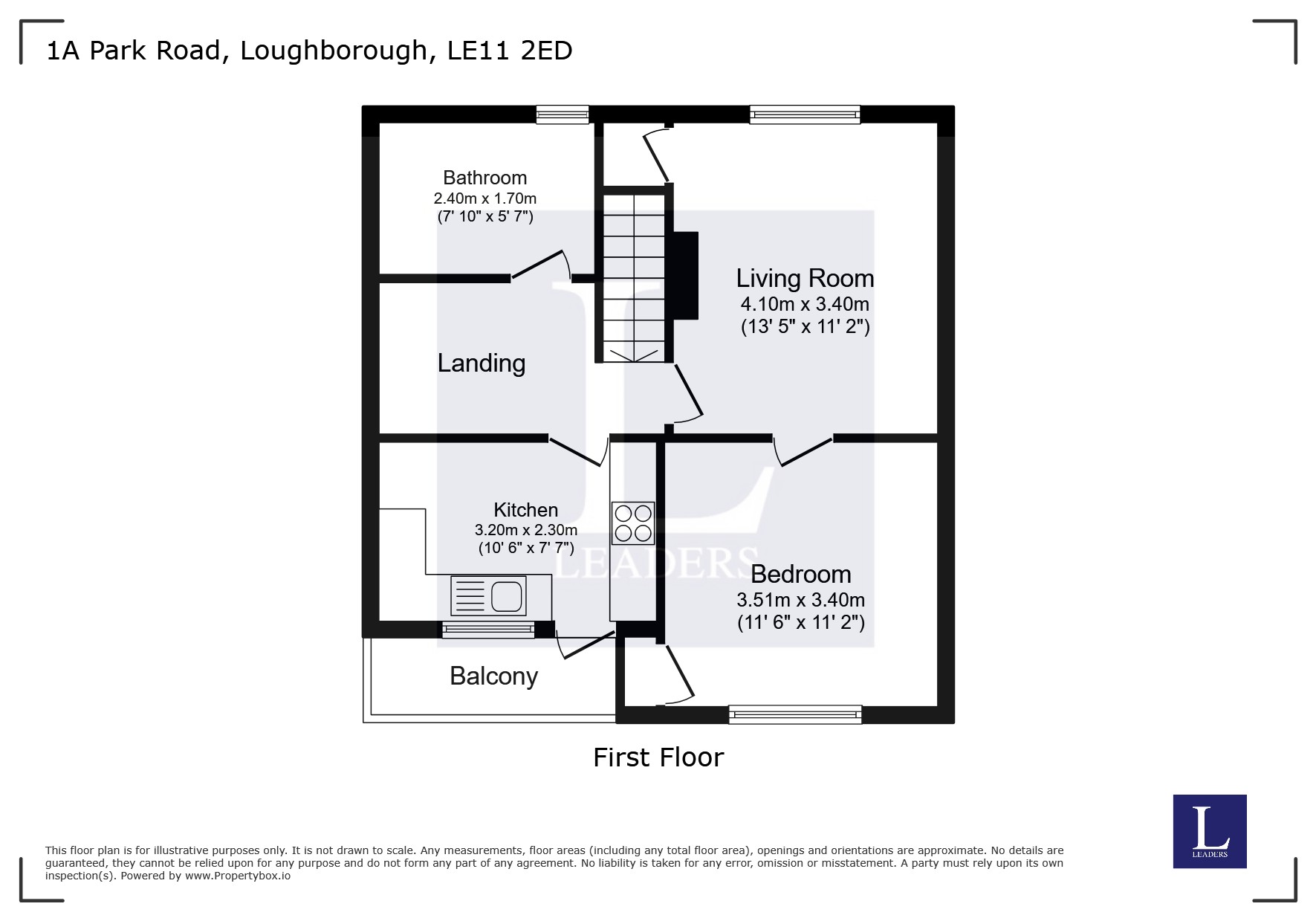 1A,, Park Road, Leicestershire floorplan