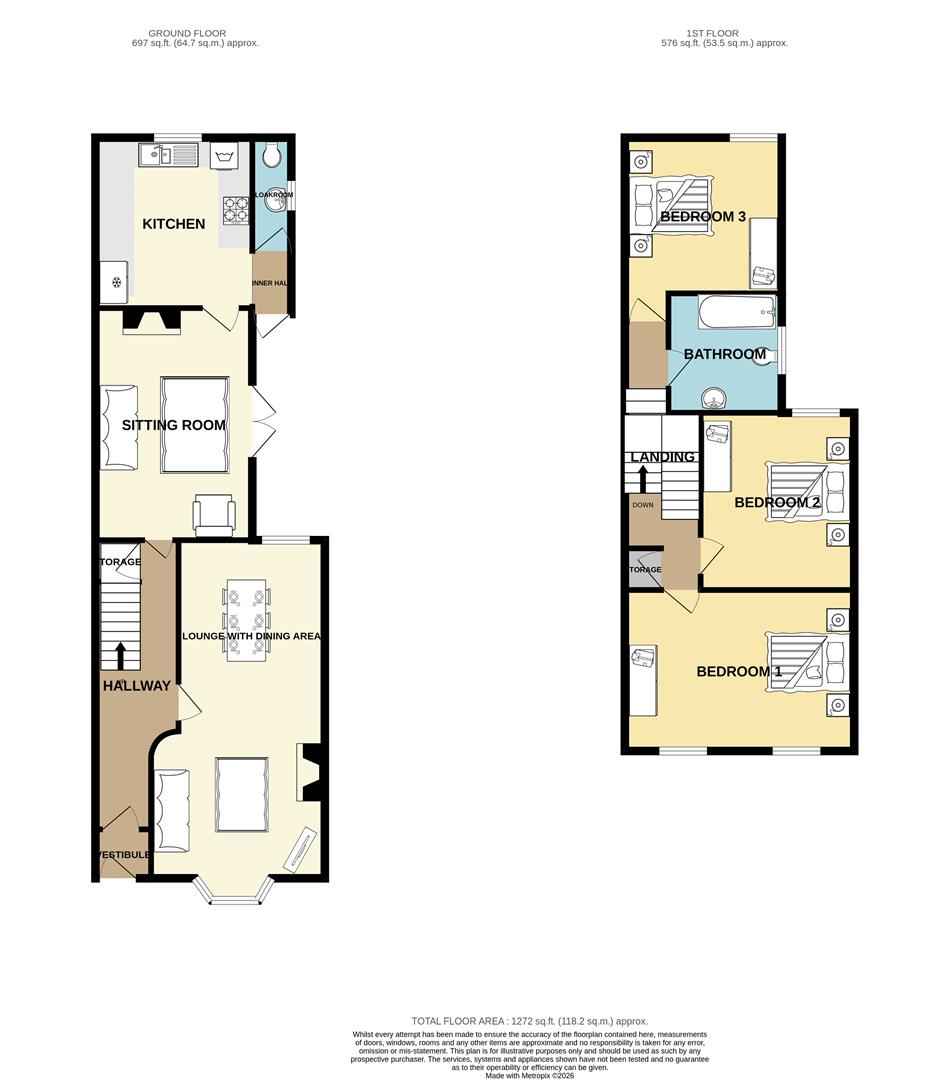 18, College Hill, Llanelli floorplan