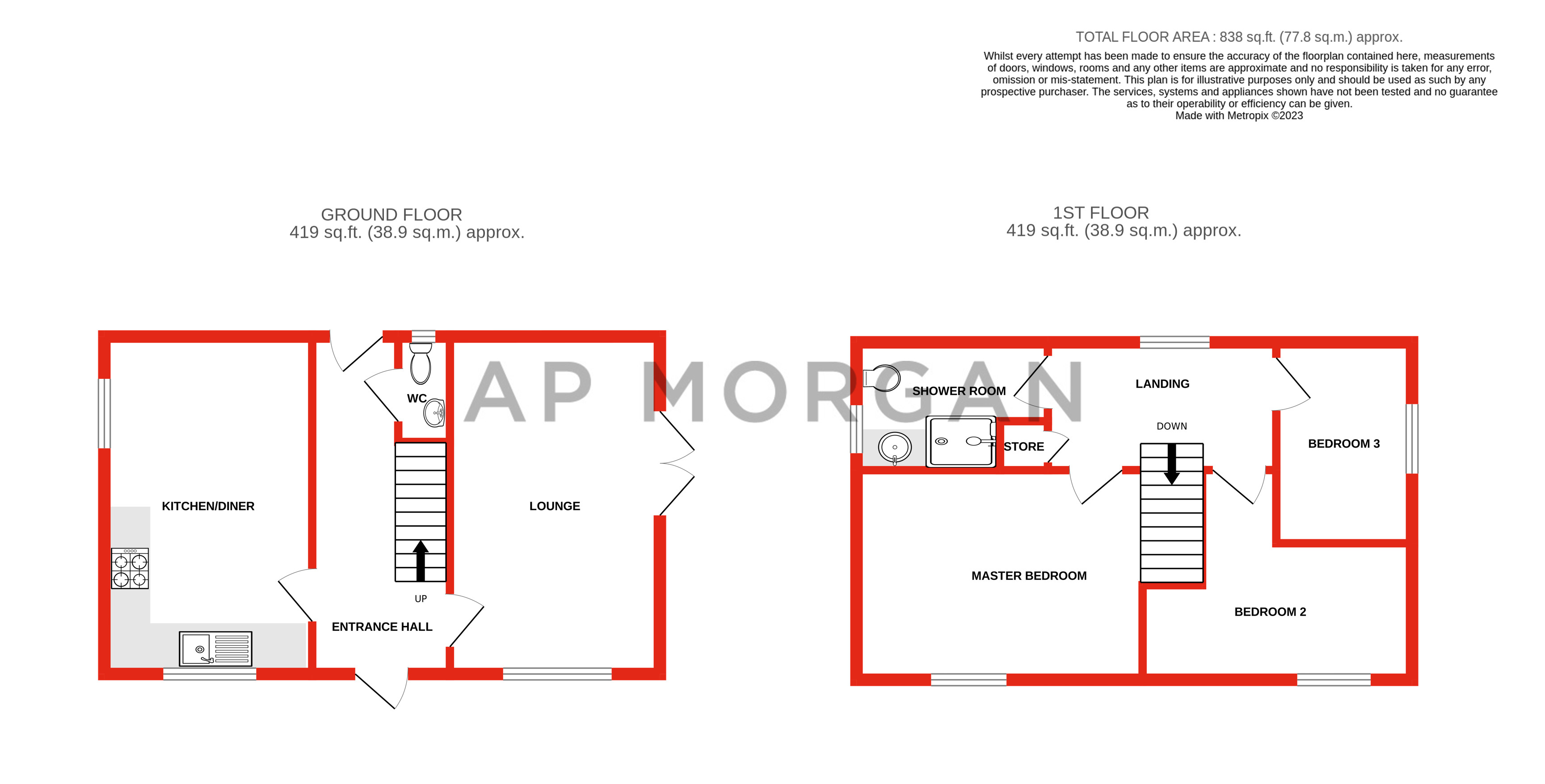 3, Edwinstowe Close, West Midlands floorplan