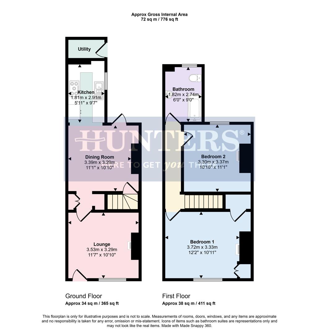 10, Bushloe End, Wigston floorplan