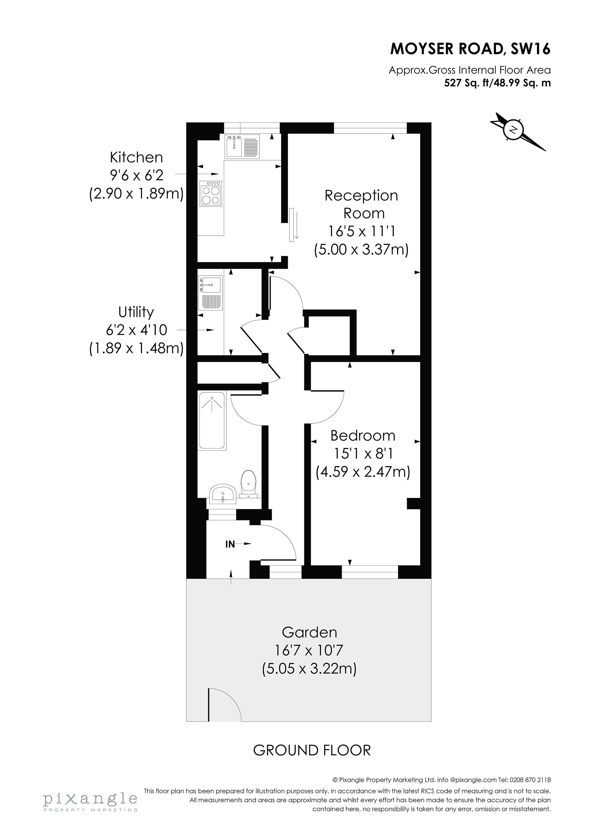 1 Bedrooms Flat to rent in Moyser Road, London SW16