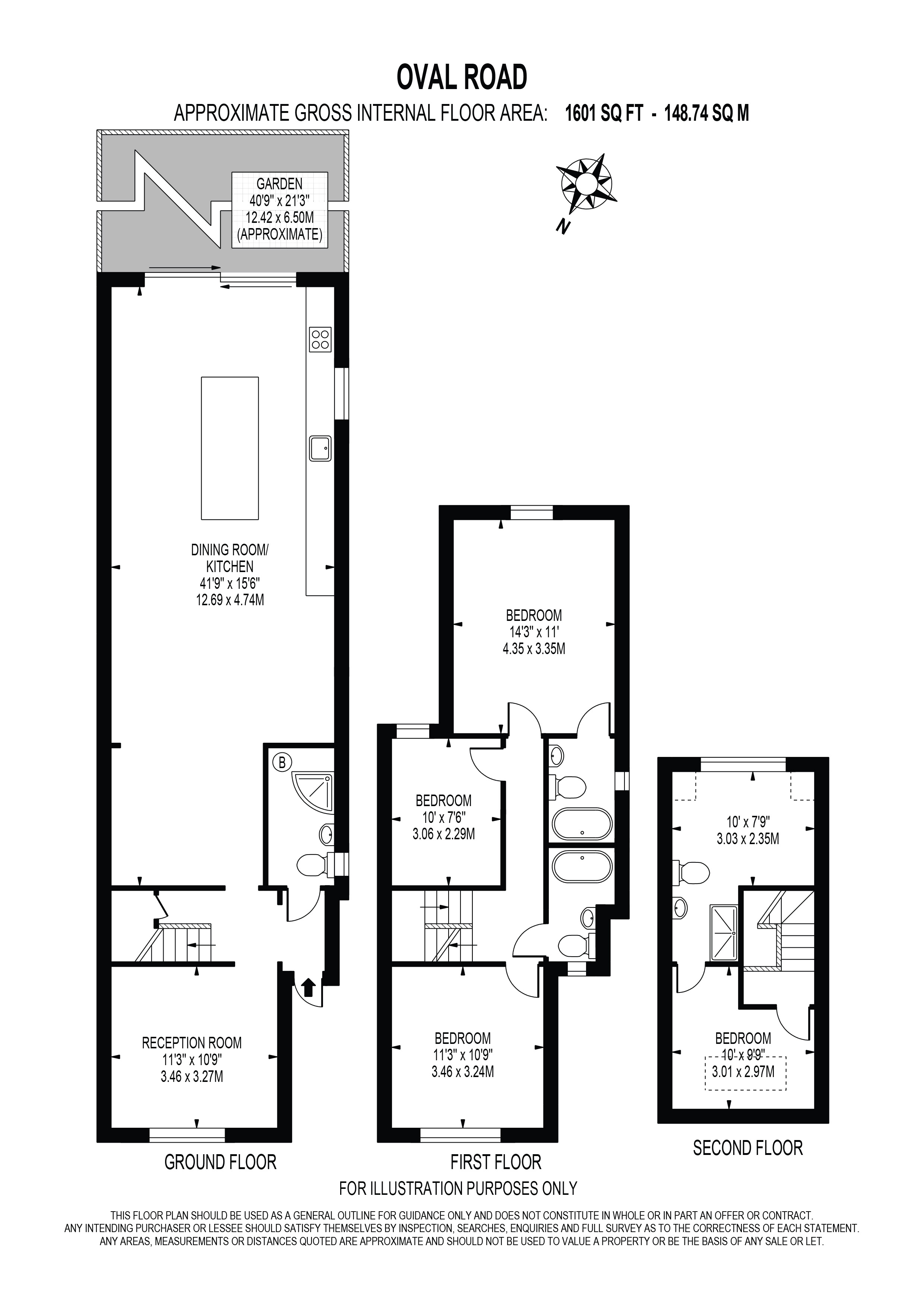 168, Oval Road, Surrey floorplan