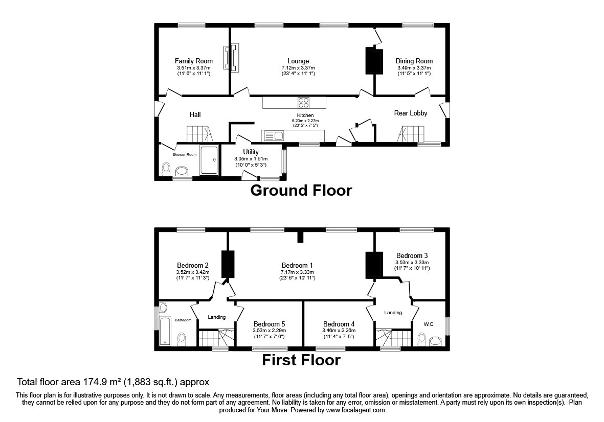 2-4 Lower Hengoed Cottages,, Hengoed, Shropshire floorplan
