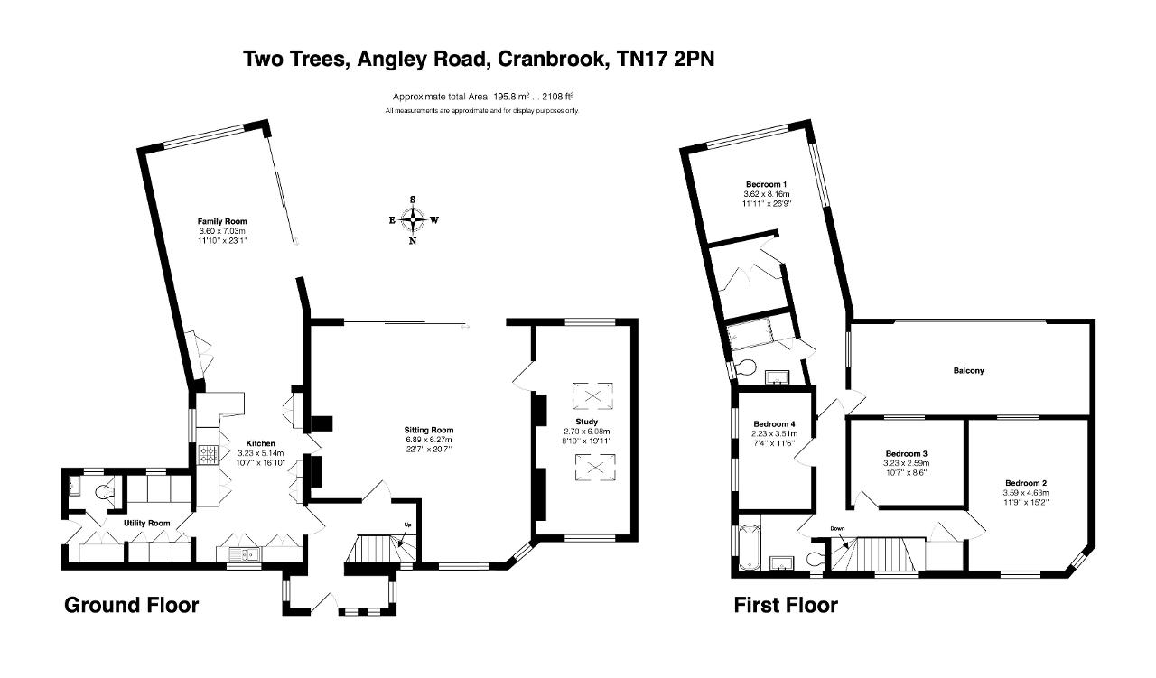Two Trees, Angley Road, Cranbrook, Kent floorplan