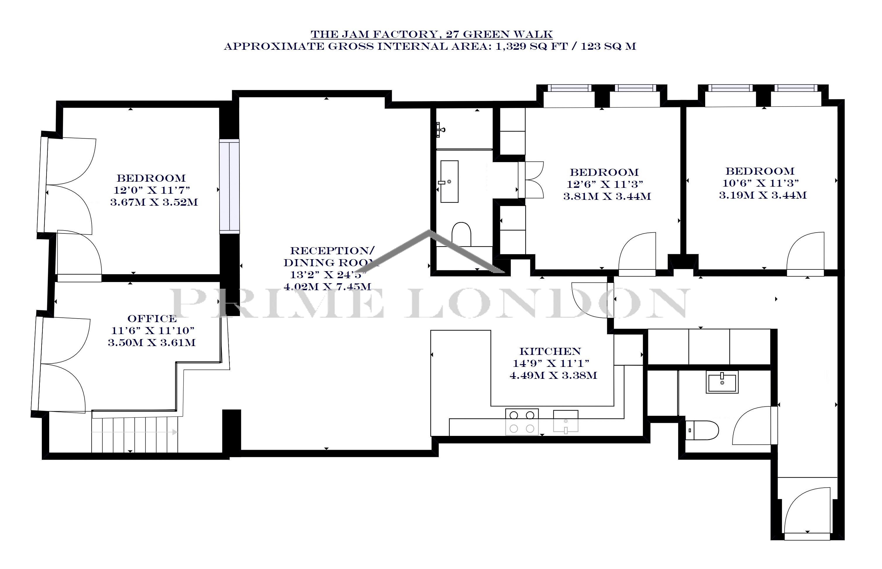 3 Bedrooms Flat for sale in The Jam Factory, 27 Green Walk, London SE1