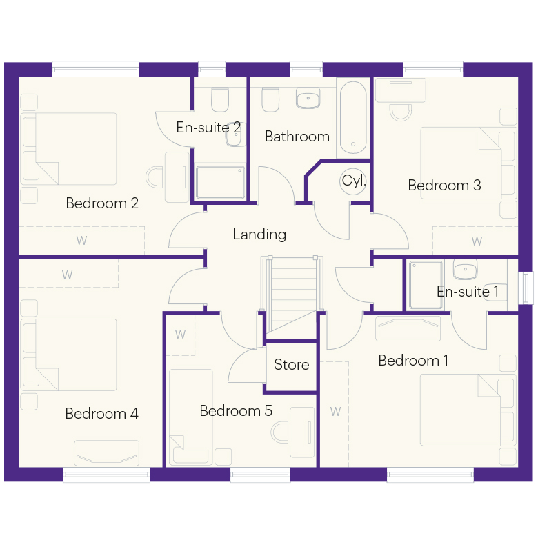 32, The Mulberry,, Plot 32, Off Silksworth Way floorplan