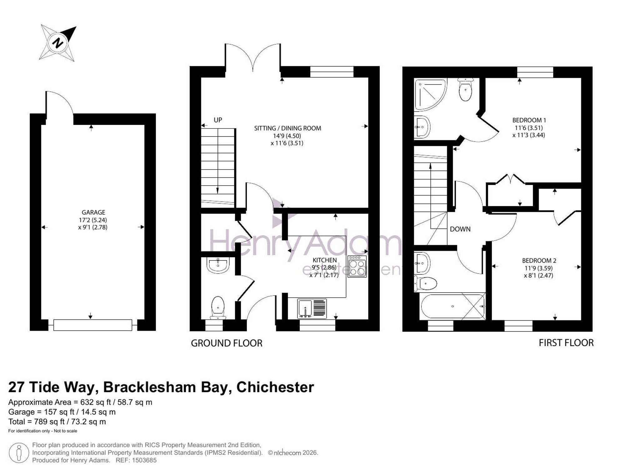 27 Tide Way, Chichester floorplan