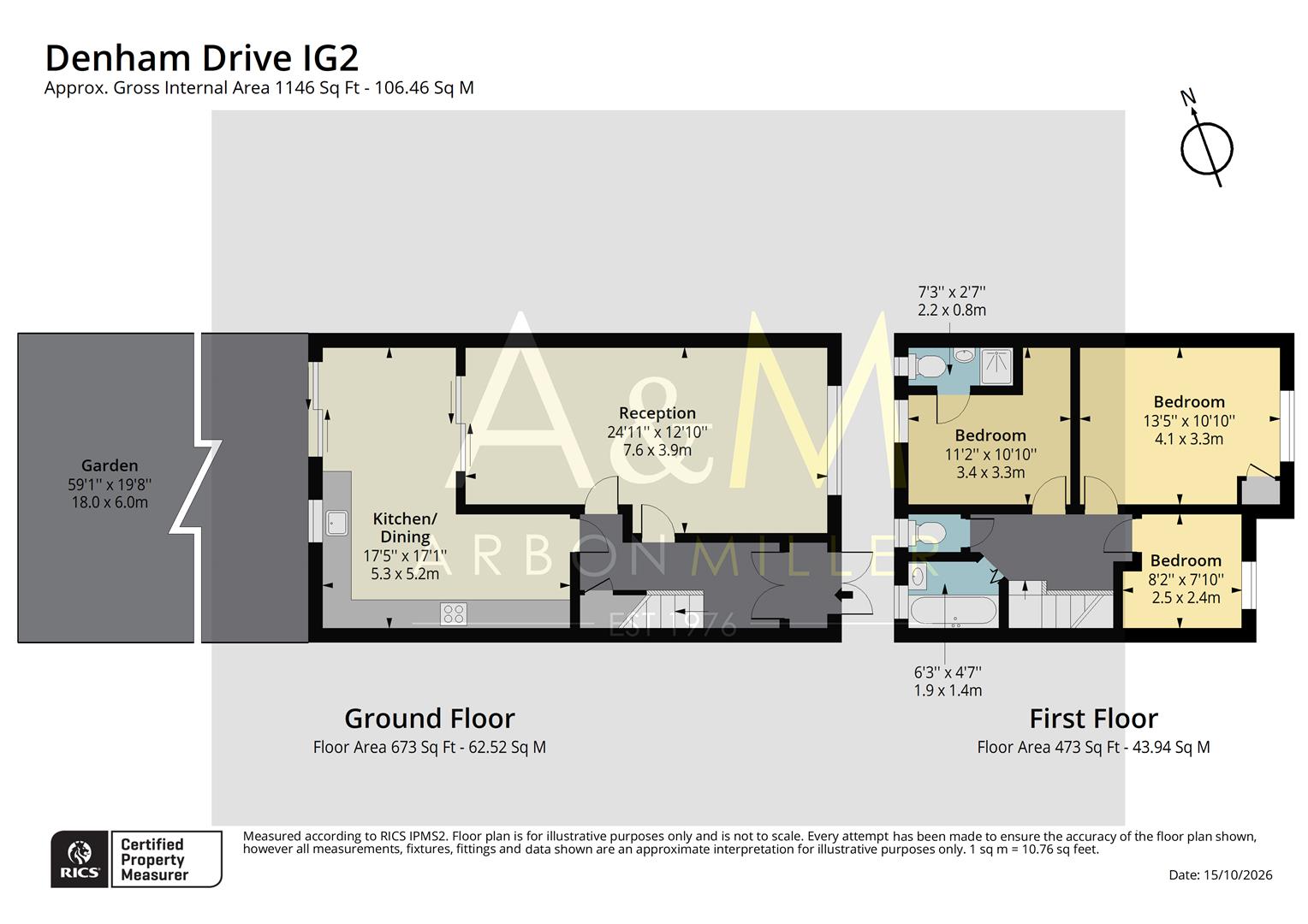 Denham Drive, Gants Hill floorplan