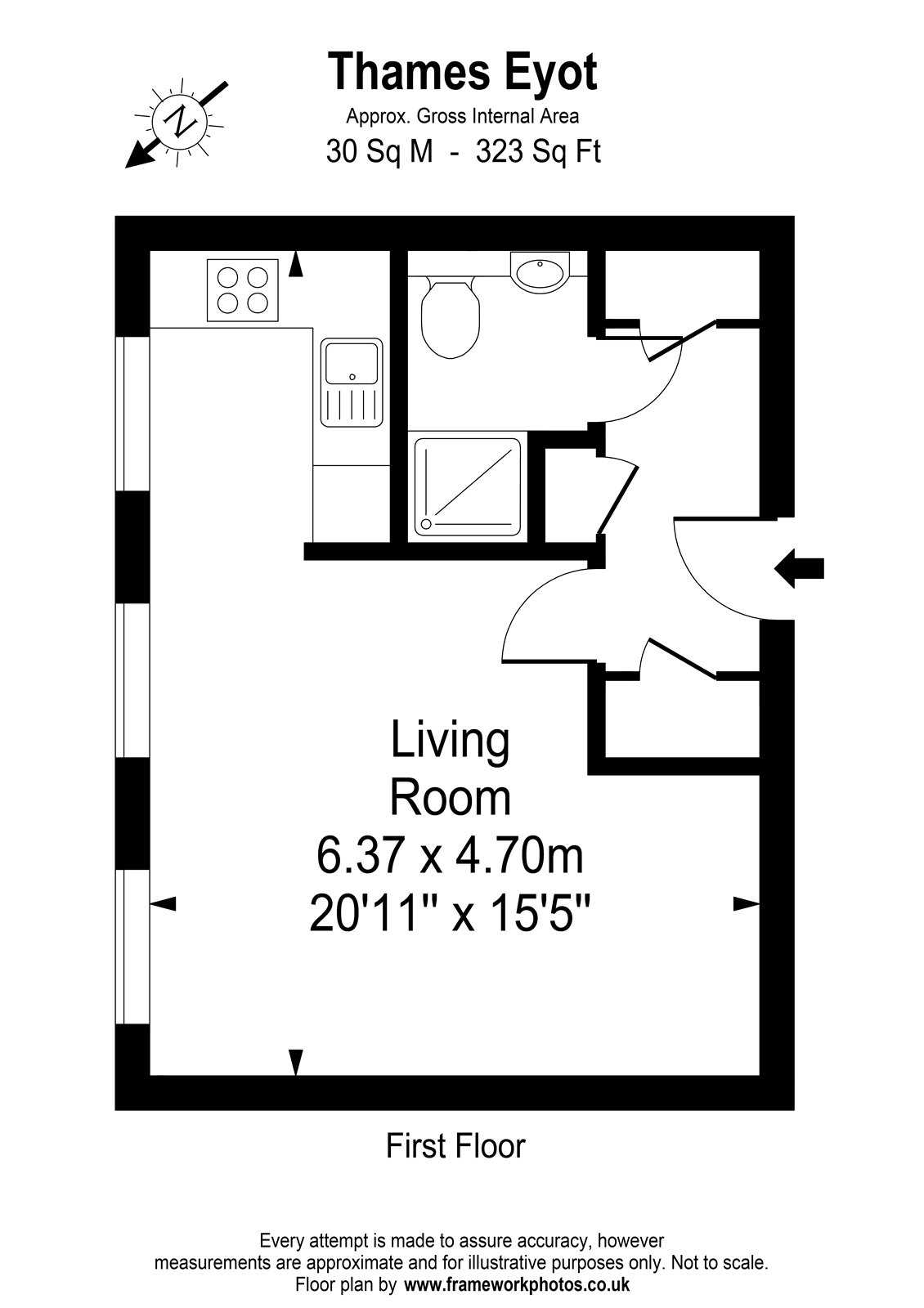 49, Thames Eyot, Twickenham floorplan