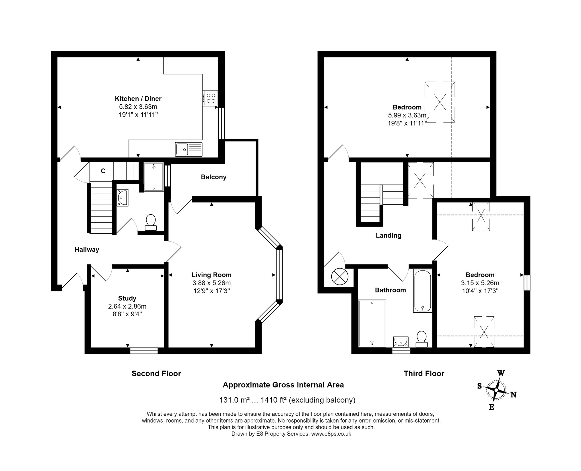 Flat 10, South Park Court, East Avenue, Oxford floorplan