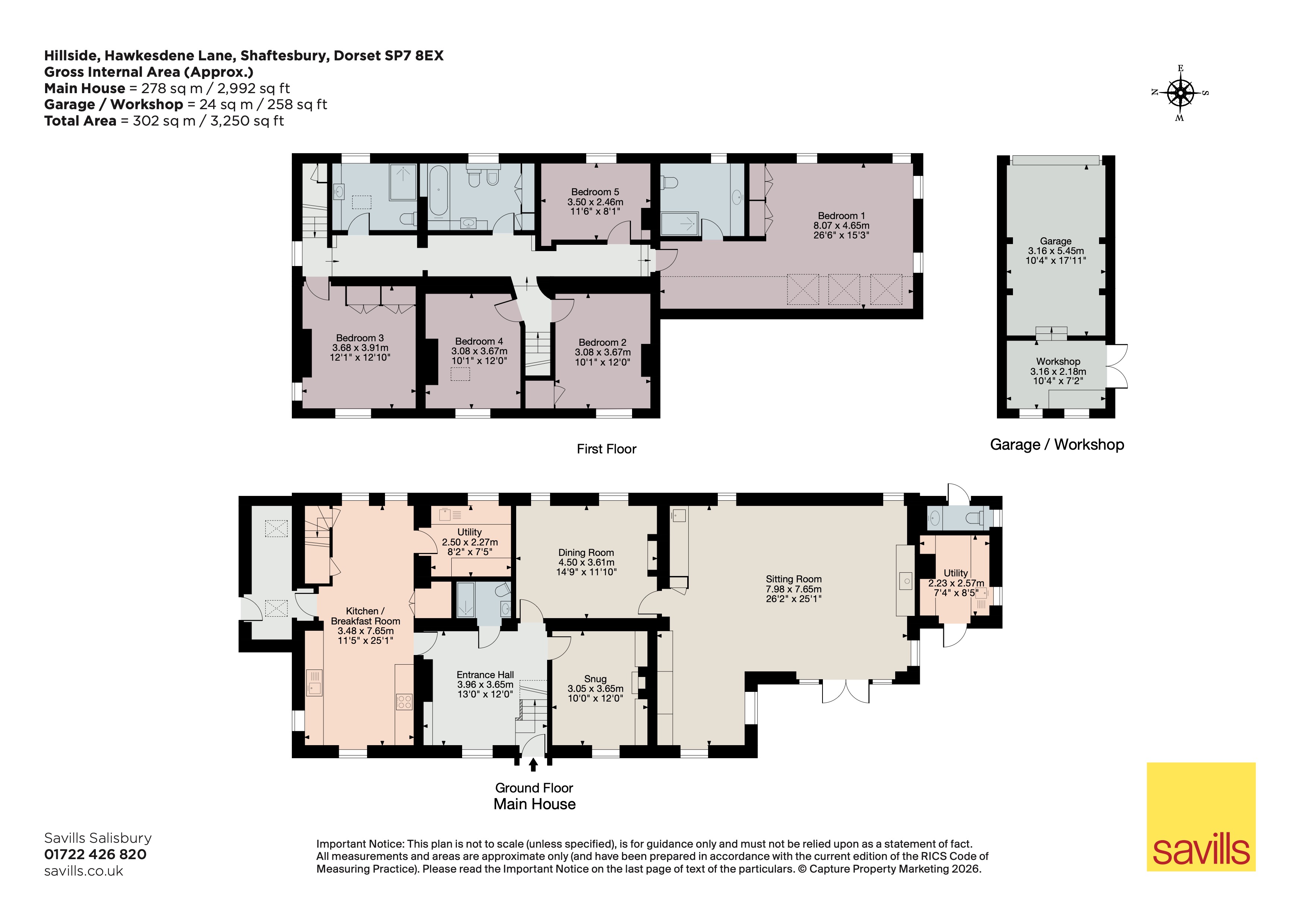 Hillside,, Hawkesdene Lane, Dorset floorplan