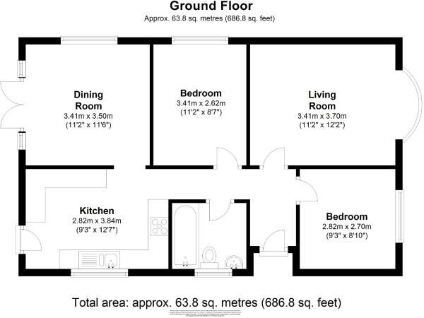 3 Bedrooms Detached bungalow for sale in Byfleet, West Byfleet, Surrey KT14