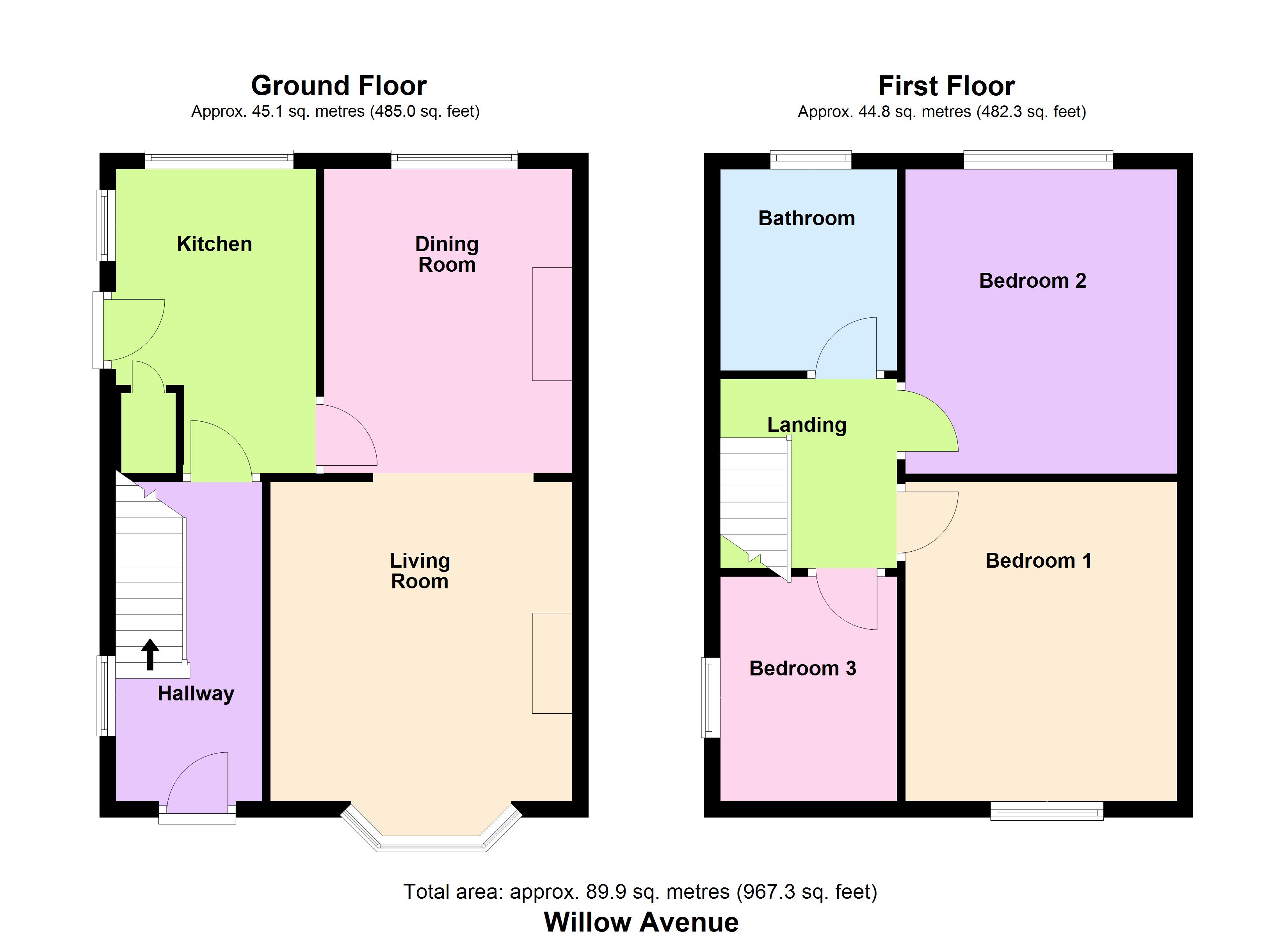 27, Willow Avenue, West Yorkshire floorplan