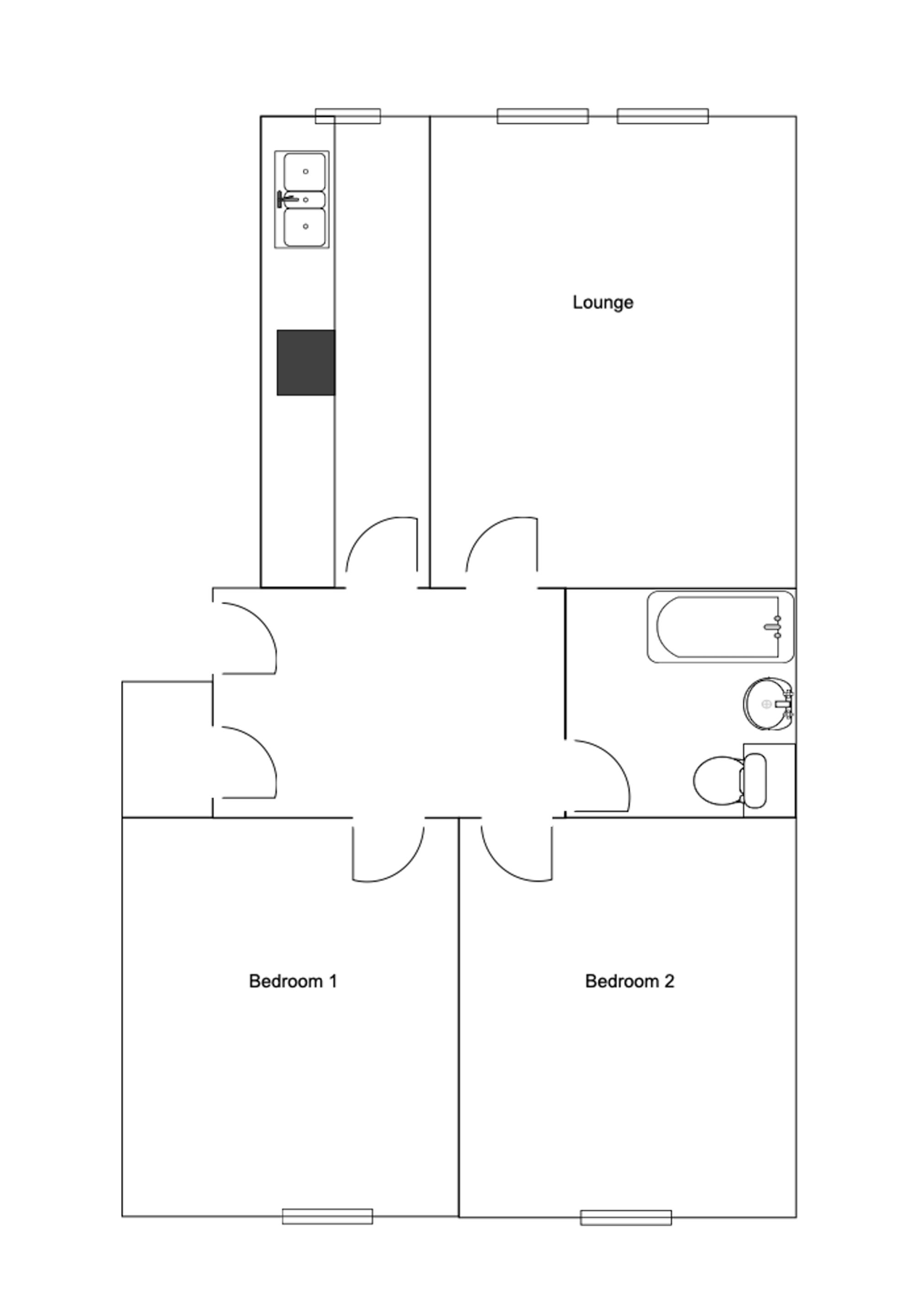 67a Nicolson Street, Greenock floorplan