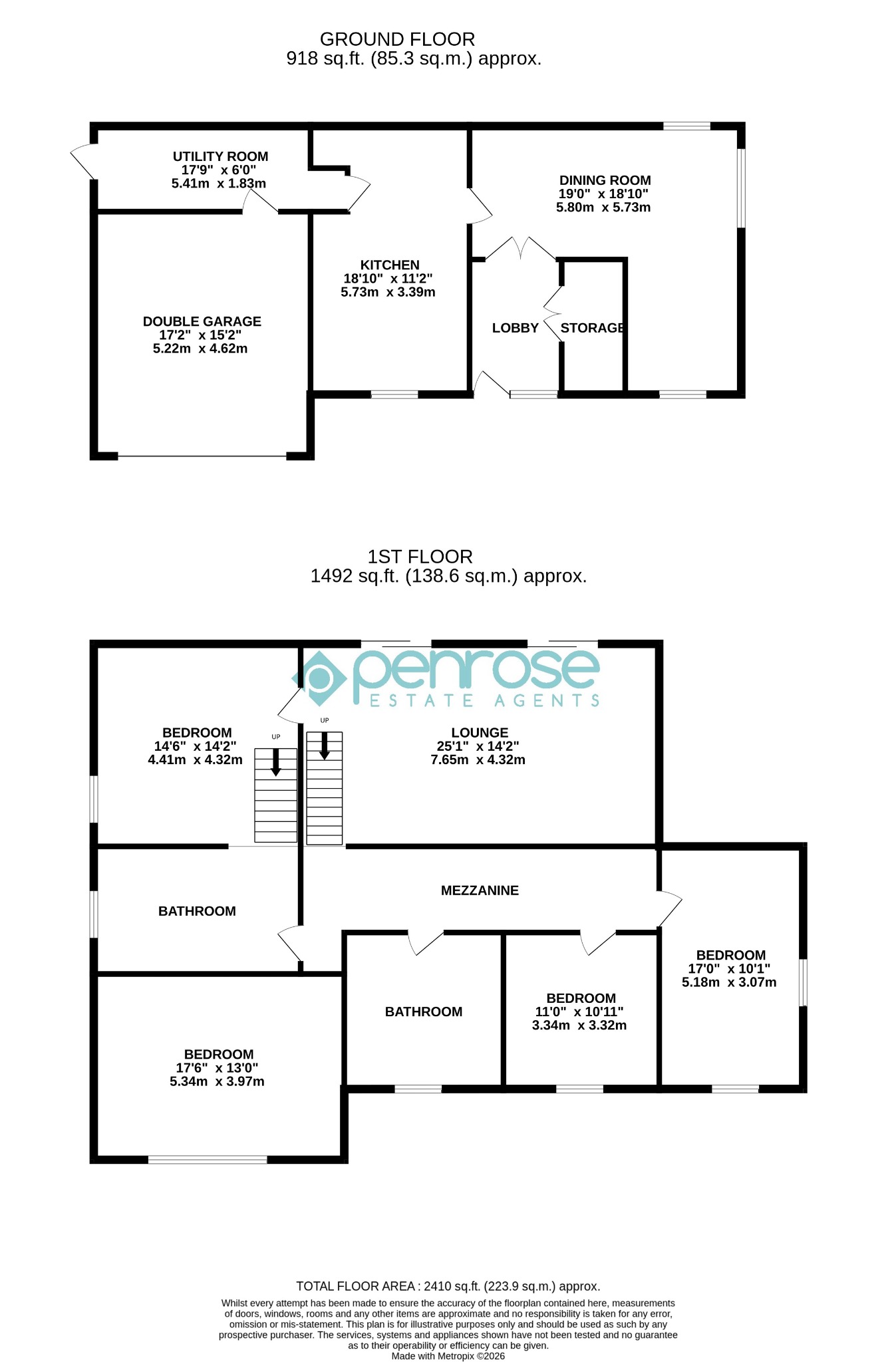 1 Wild Cherry Drive, Luton, Bedfordshire floorplan