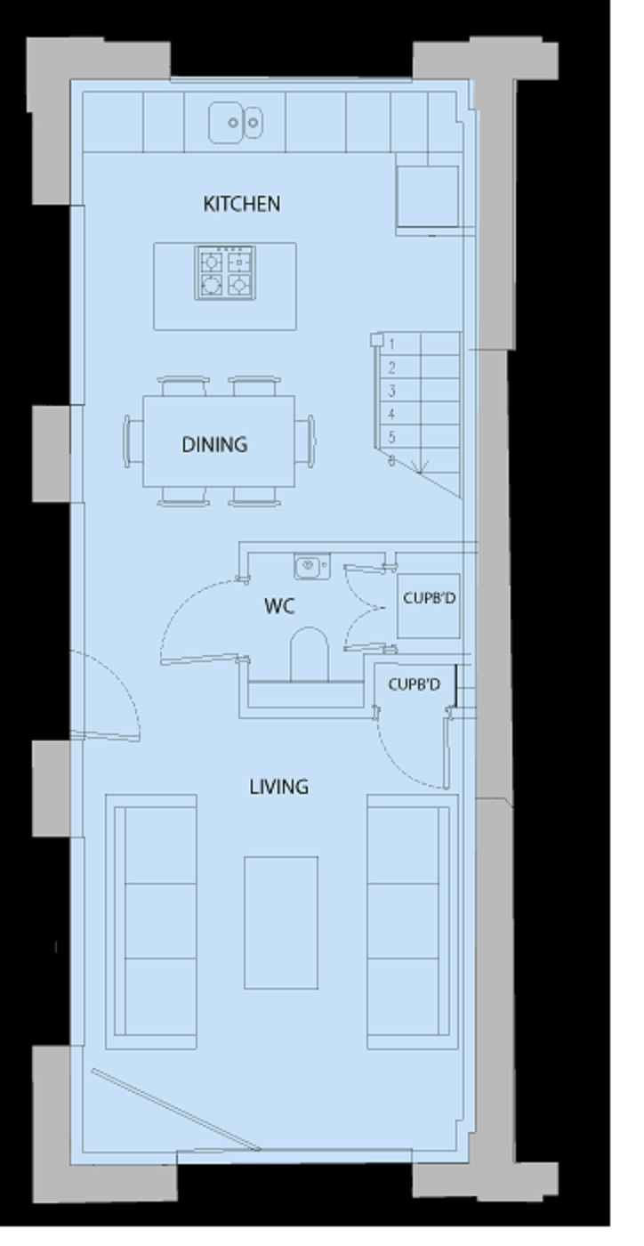 Bulbourne Yard, Bulbourne, Tring HP23, 2 bedroom end terrace house for