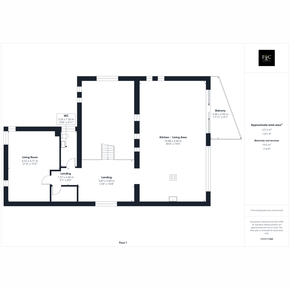 84, Links Road, Great Yarmouth floorplan