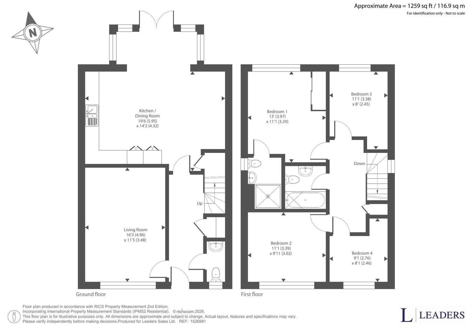 13, Celebration Drive, Chester floorplan
