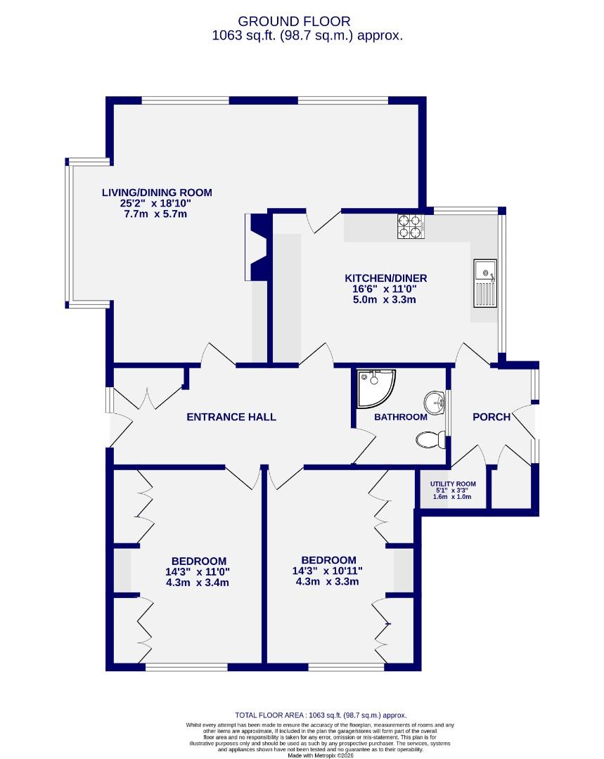 25, Springfield Road, York floorplan
