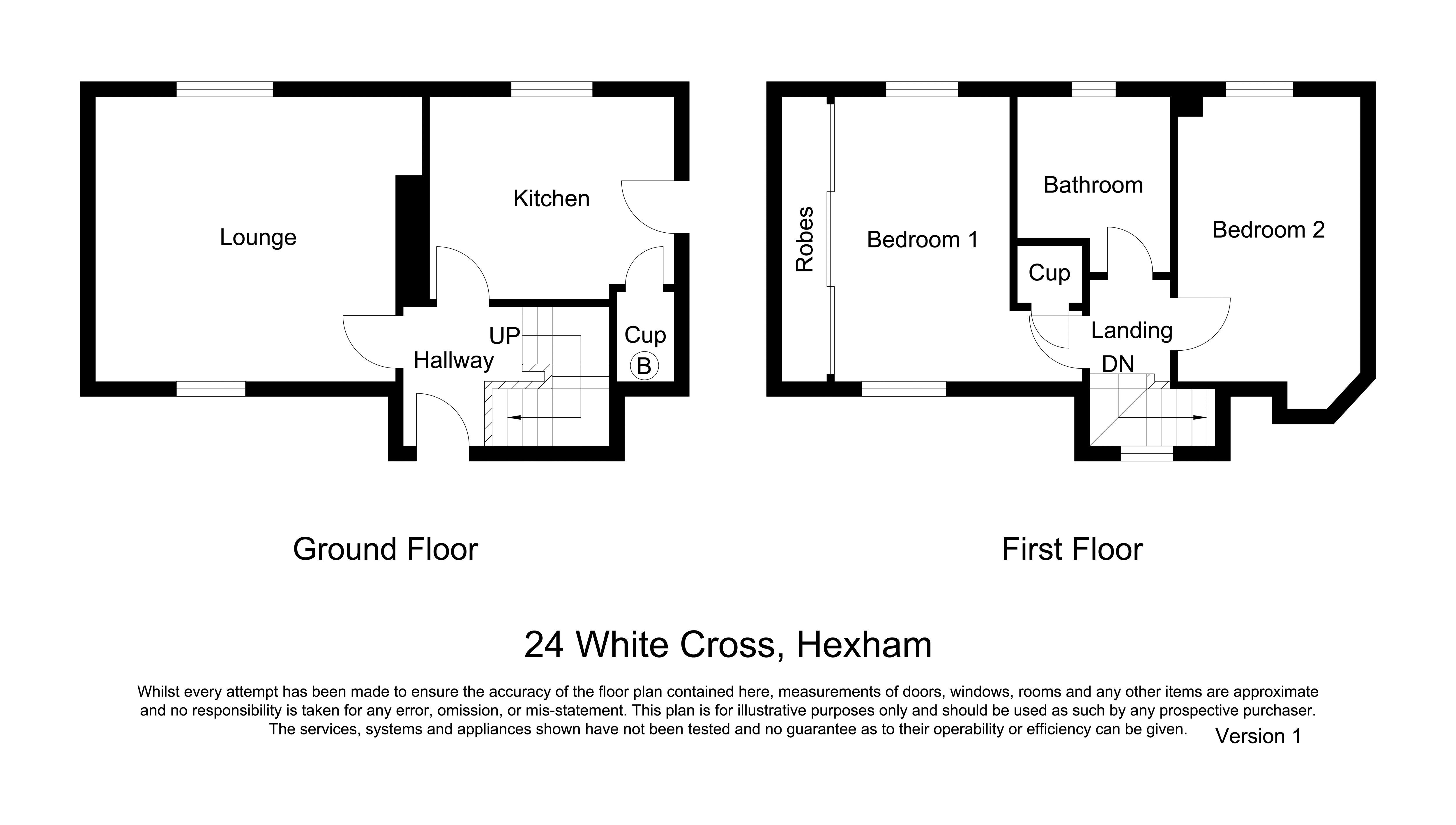 24, White Cross, Hexham floorplan