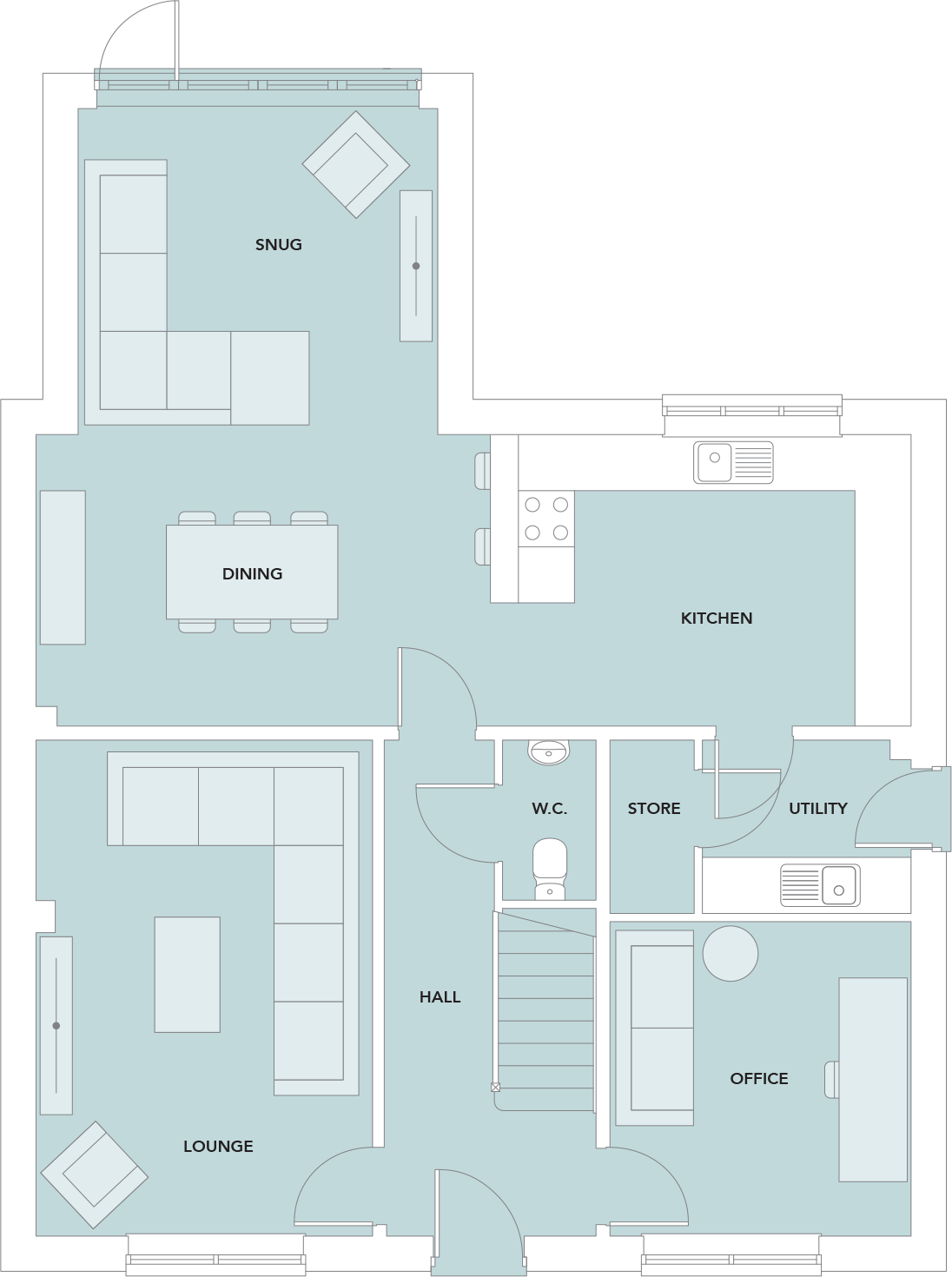 The Barrasford at The Steadings, Alnwick floorplan