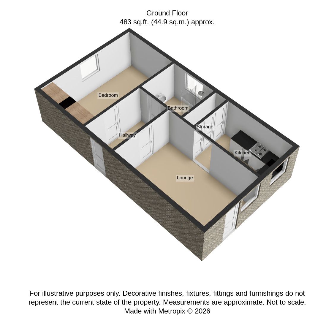 13 Sterry House, Rainham floorplan