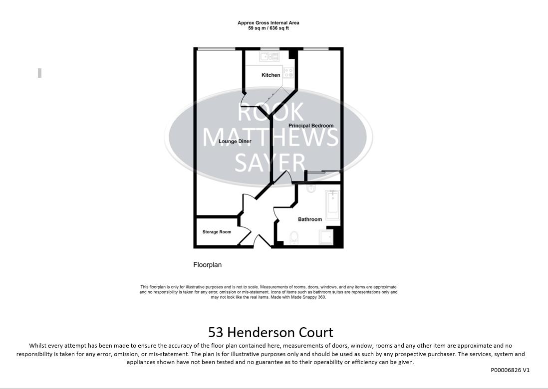 53 Henderson Court, North Road, Newcastle Upon Tyne floorplan
