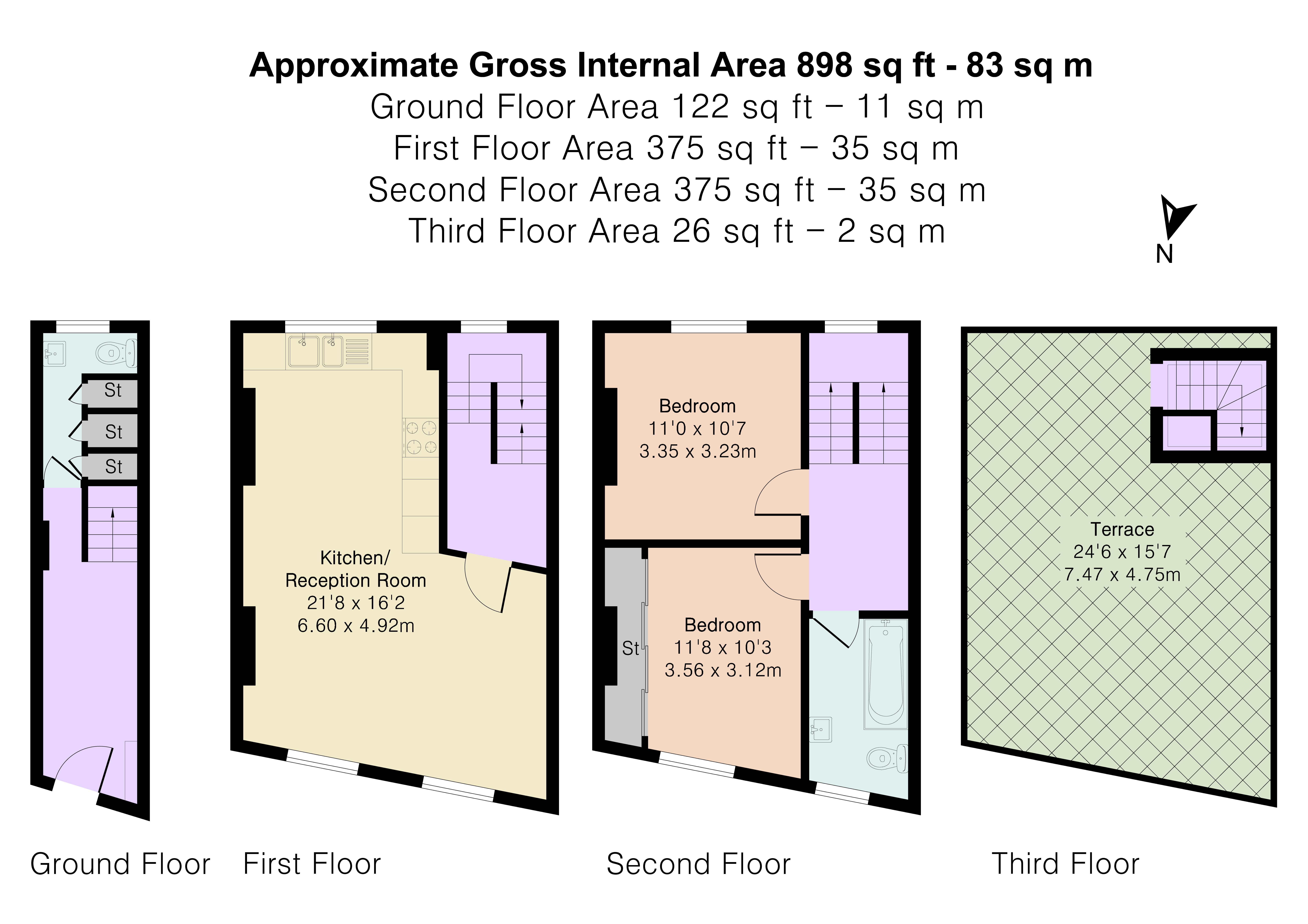 50, Wilton Way, London floorplan