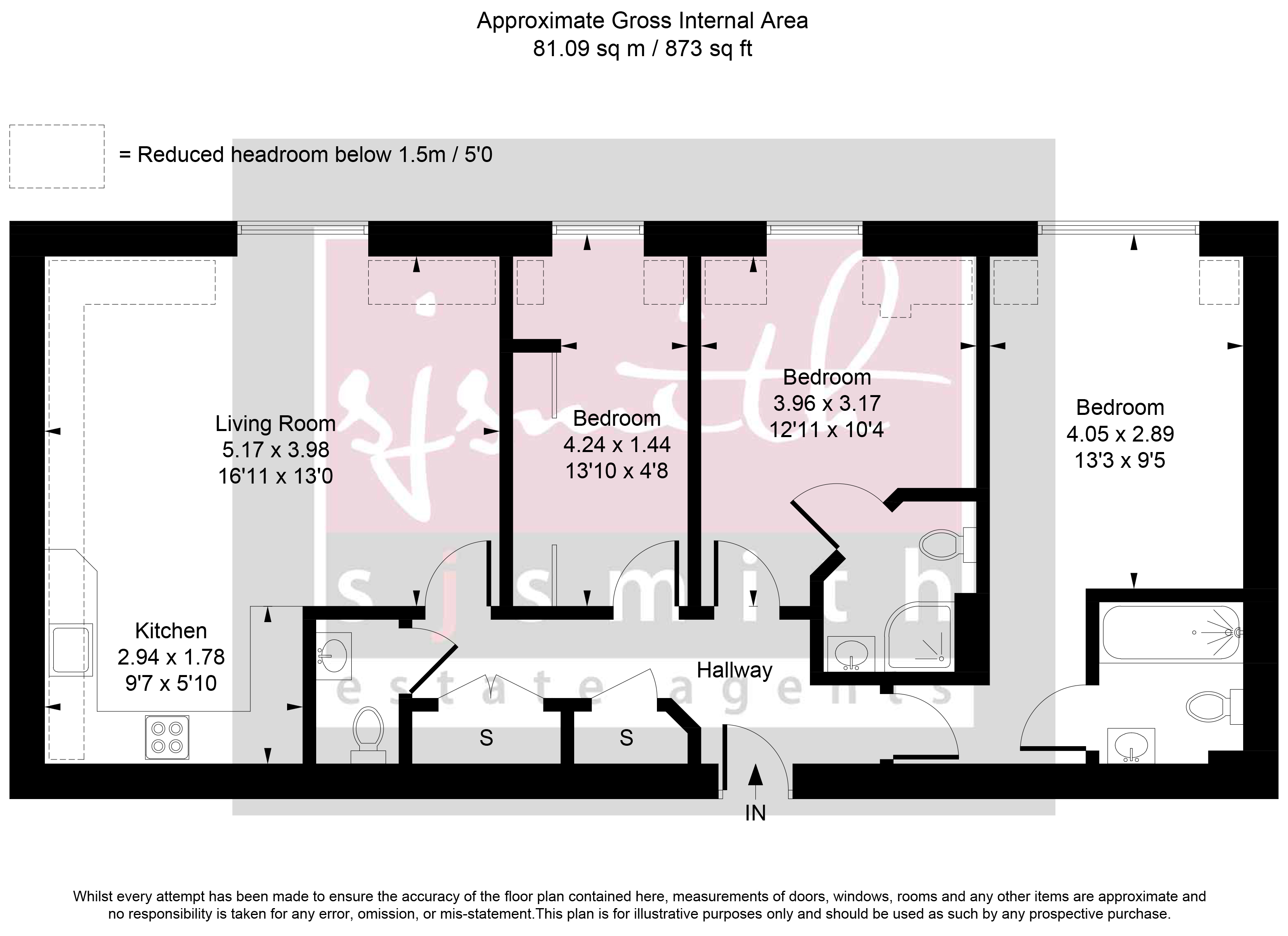 11 St Davids Court, London Road, Ashford floorplan
