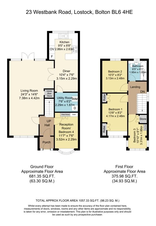 23, Westbank Road, Bolton floorplan