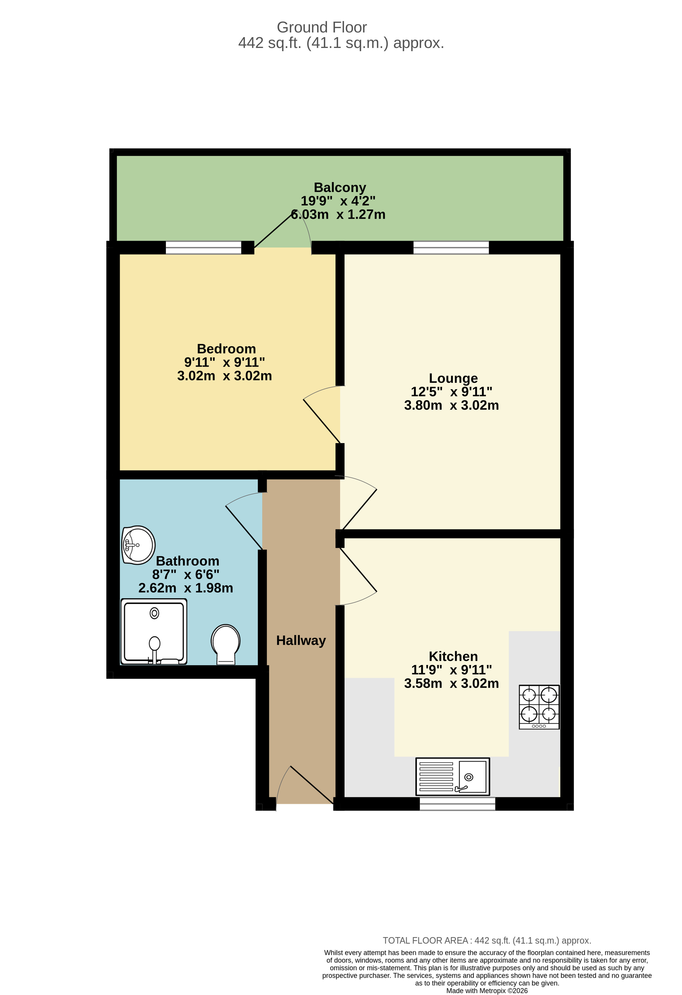 Flat 2, Down View,, Ashley Down Road, Bristol, City of floorplan