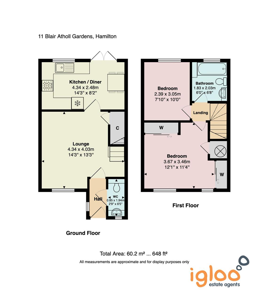 11, Blair Atholl Gardens, Hamilton floorplan