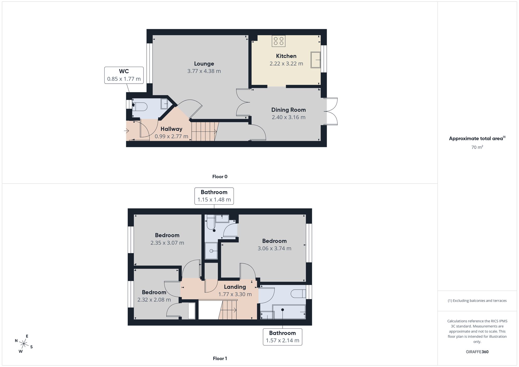 4 Galloway Road, Gateshead floorplan