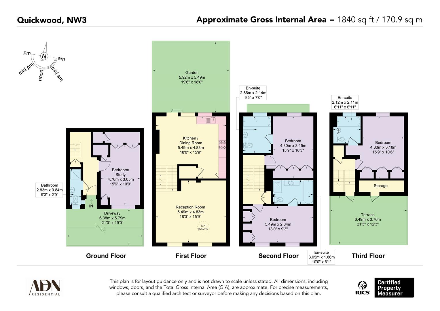 41, Quickswood, London floorplan