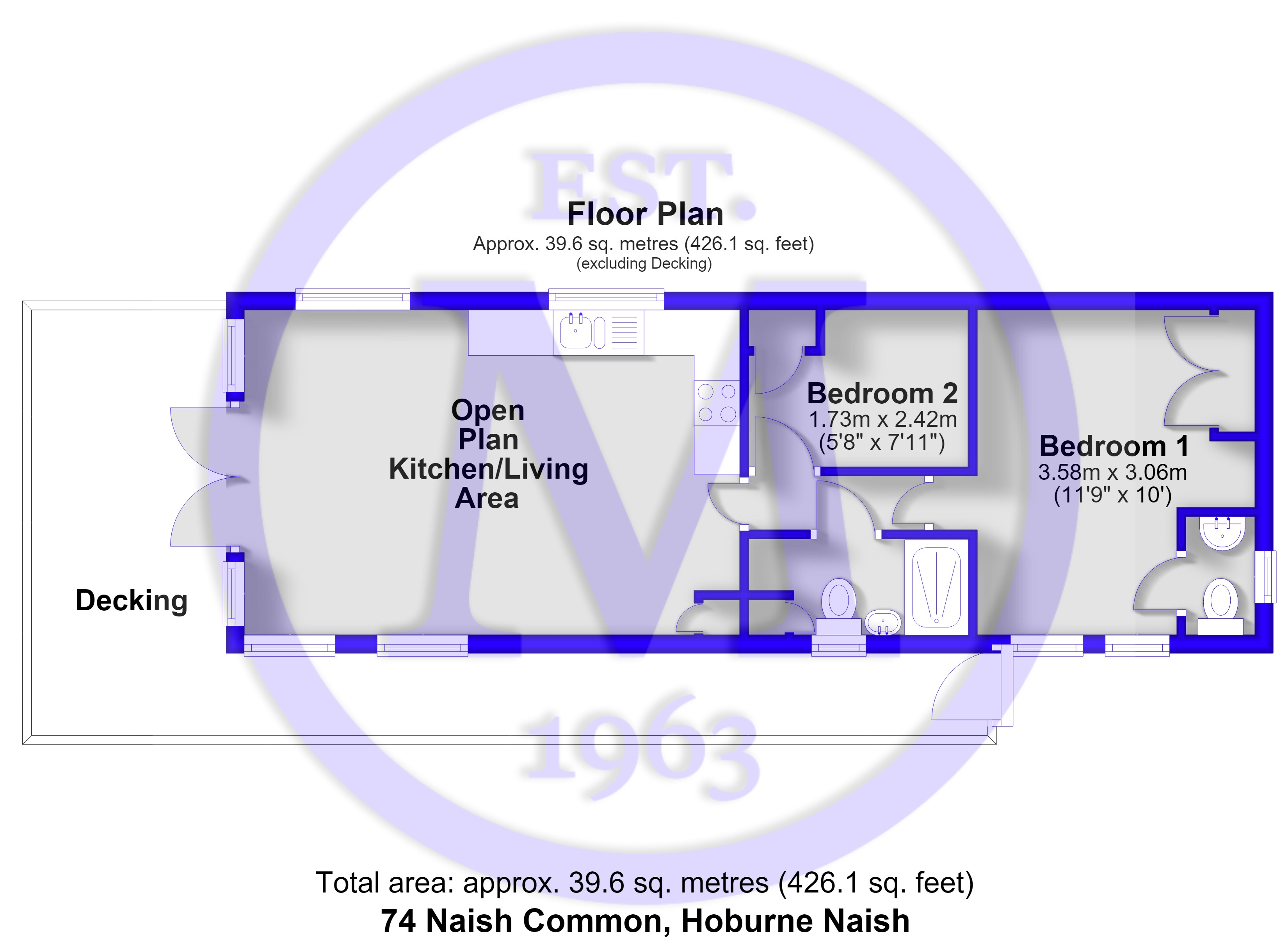 74 Naish Common,, Hoburne Naish, Hampshire floorplan