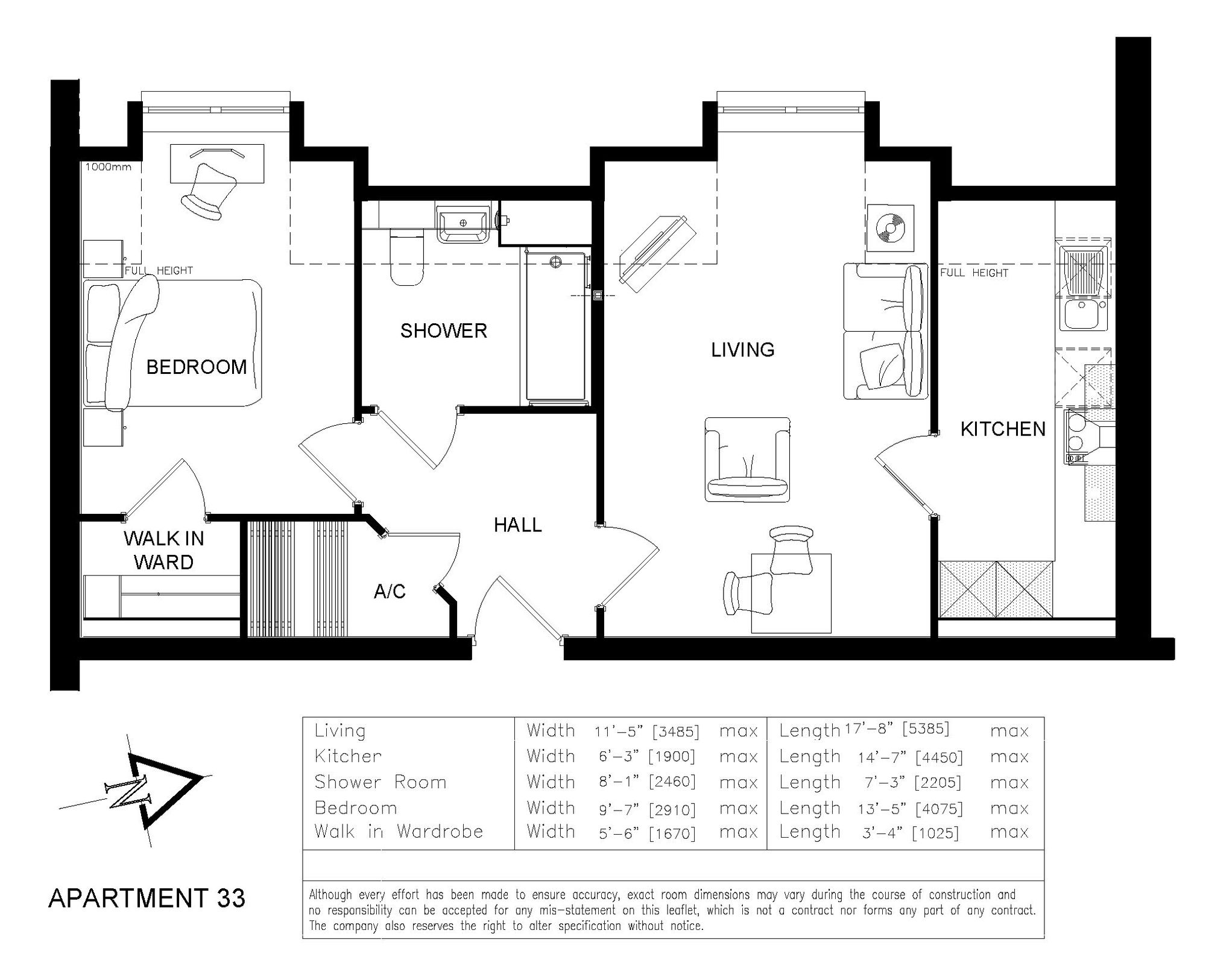 Flat 33, Manns Lodge, Cranleigh floorplan