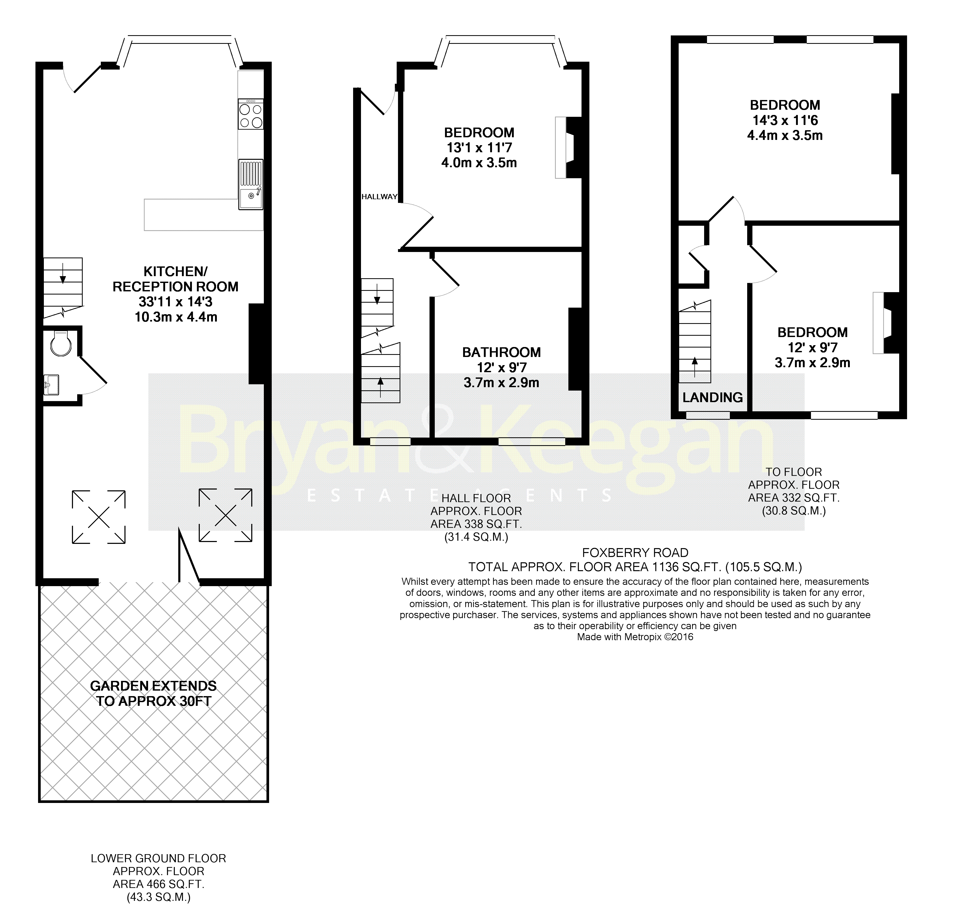 91, Foxberry Road, London floorplan
