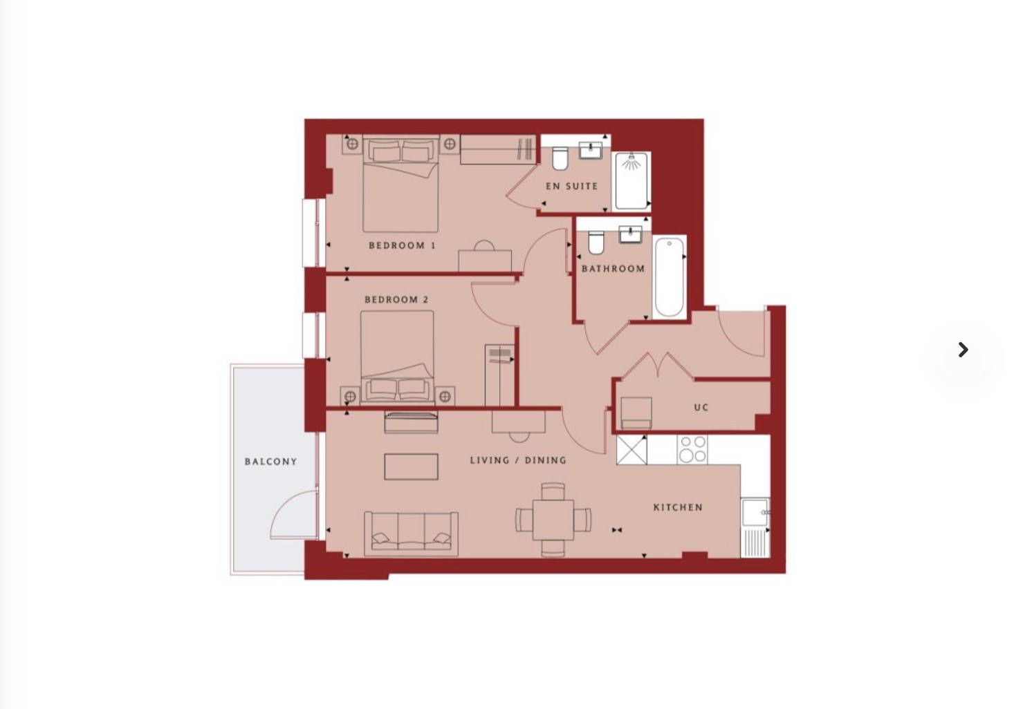 Flat 167, Arusha Court, Hayes floorplan