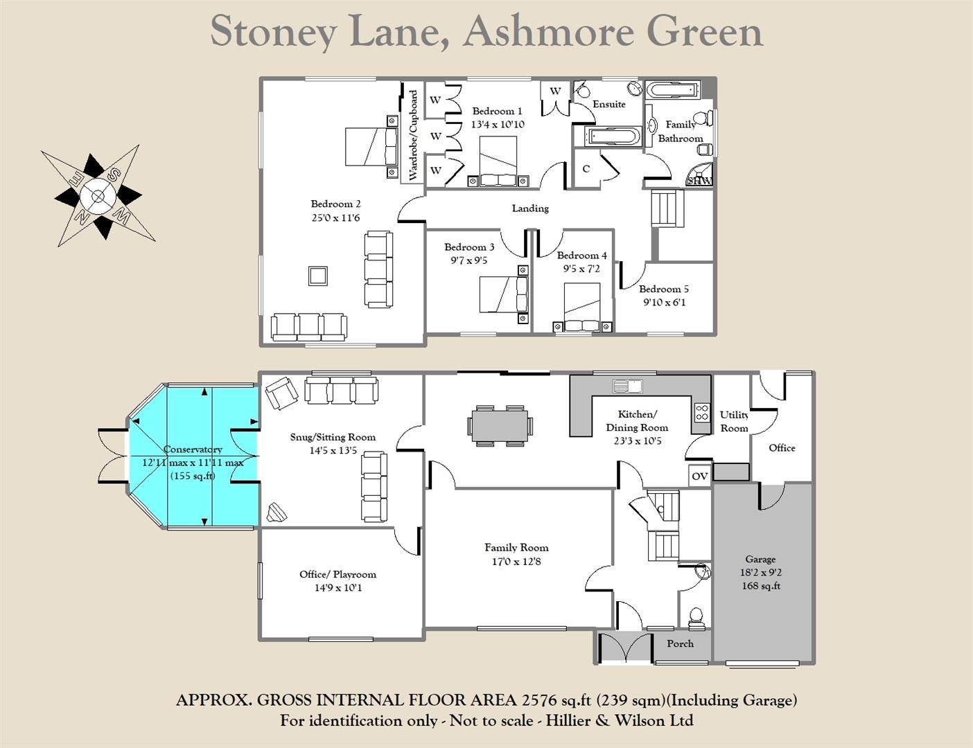 Hollylea, Stoney Lane, Ashmore Green Thatcham floorplan