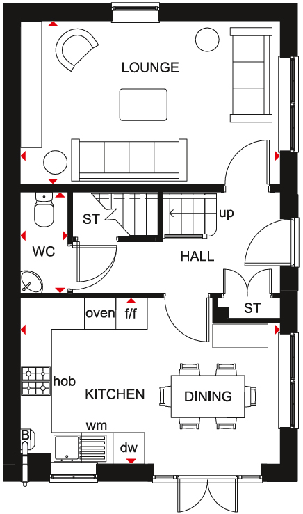 Dowling Road, Uttoxeter floorplan