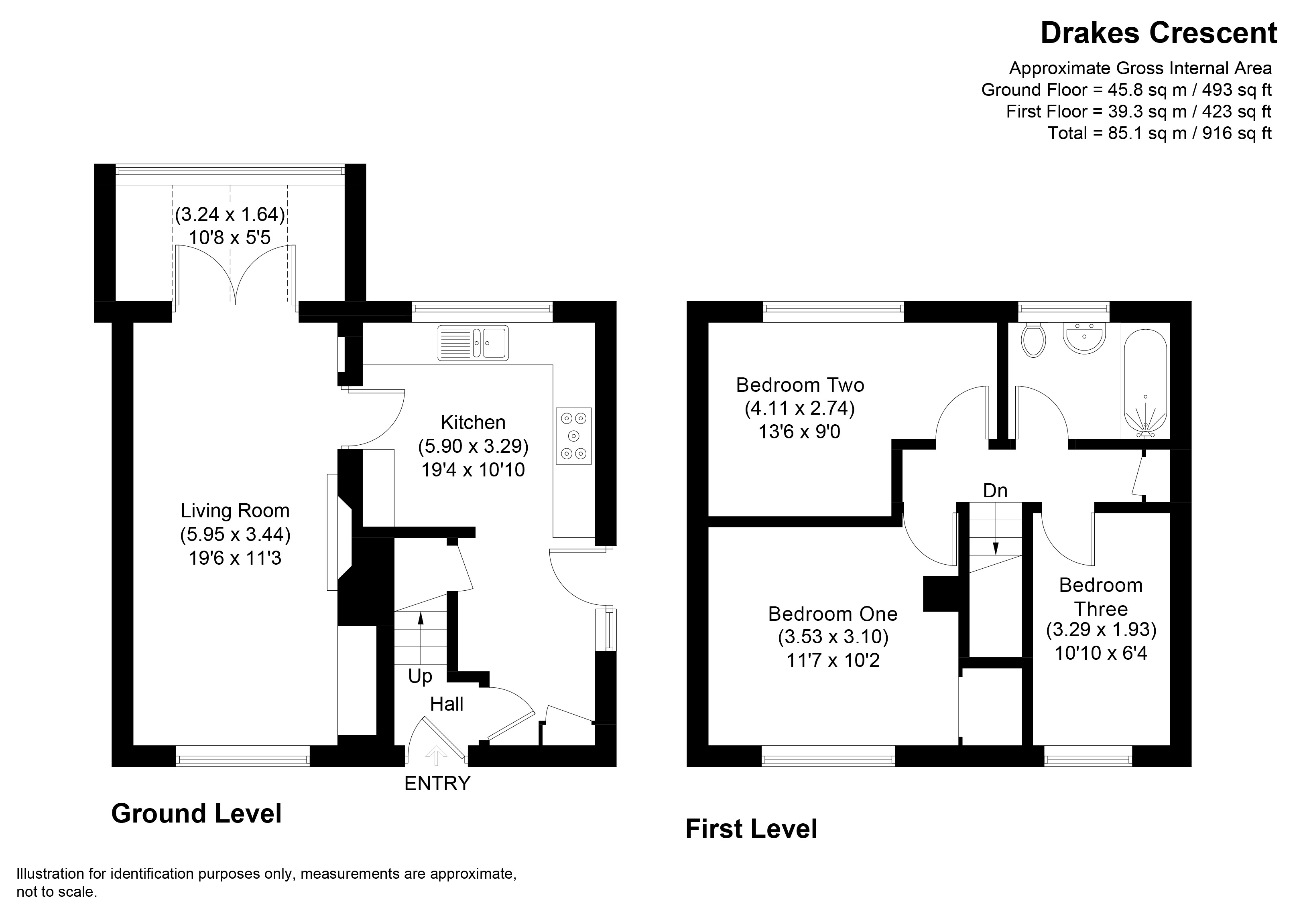 37, Drake Crescent, Kidderminster floorplan
