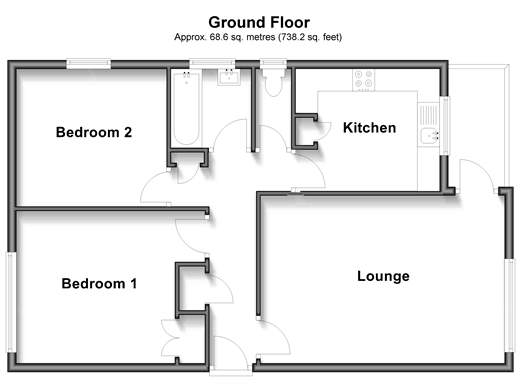 Broadwater Street West, Worthing floorplan