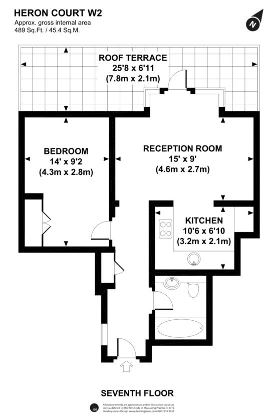 1 Bedrooms Flat to rent in Heron Court, Lancaster Gate, London W2